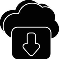 nuage Télécharger glyphe Icônes conception style vecteur