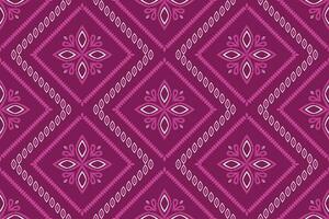 ethnique abstrait ikat.sans couture modèle dans tribal.aztèque géométrique modèle pour vibrant couleur.coloré géométrique broderie pour textiles, tissu, vêtements, arrière-plan, batik, tricots, mode vecteur