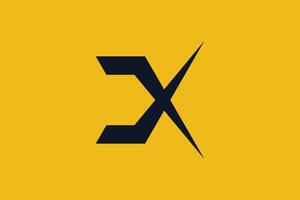 lettre X logo conception avec pour initiale votre affaires vecteur
