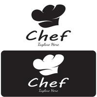 professionnel logo chef ou cuisine chef chapeau.pour entreprise, maison cuisiner, et restaurant chef.boulangerie, vecteur