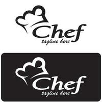 professionnel logo chef ou cuisine chef chapeau.pour entreprise, maison cuisiner, et restaurant chef.boulangerie, vecteur