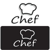 professionnel logo chef ou cuisine chef chapeau.pour entreprise, maison cuisiner, et restaurant chef.boulangerie, vecteur