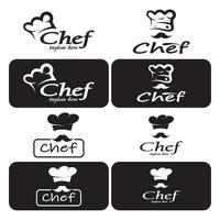 professionnel logo chef ou cuisine chef chapeau.pour entreprise, maison cuisiner, et restaurant chef.boulangerie, vecteur