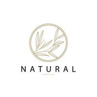 minimaliste féminin botanique fleur beauté ligne plante logo, conception vecteur illustration