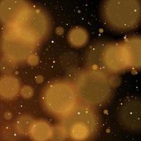 bokeh doré étoiles dorées et argentées scintillantes brillantes vecteur