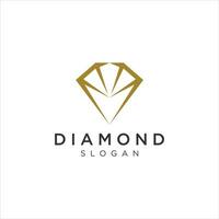 modèle de conception de logo de concept de diamant créatif vecteur