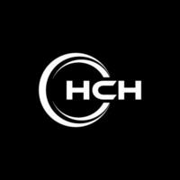 hch lettre logo conception, inspiration pour une unique identité. moderne élégance et Créatif conception. filigrane votre Succès avec le frappant cette logo. vecteur