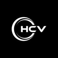 hcv lettre logo conception, inspiration pour une unique identité. moderne élégance et Créatif conception. filigrane votre Succès avec le frappant cette logo. vecteur
