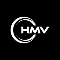 hmv logo conception, inspiration pour une unique identité. moderne élégance et Créatif conception. filigrane votre Succès avec le frappant cette logo. vecteur