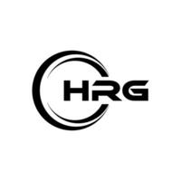hrg lettre logo conception, inspiration pour une unique identité. moderne élégance et Créatif conception. filigrane votre Succès avec le frappant cette logo. vecteur