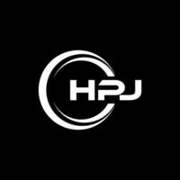 HPJ lettre logo conception, inspiration pour une unique identité. moderne élégance et Créatif conception. filigrane votre Succès avec le frappant cette logo. vecteur