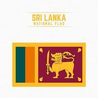 drapeau national du sri lanka vecteur