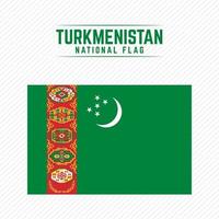 drapeau national du Turkménistan vecteur