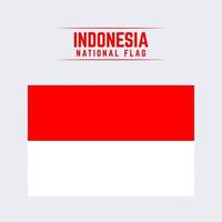 drapeau national de l'indonésie vecteur