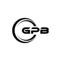 GPb logo conception, inspiration pour une unique identité. moderne élégance et Créatif conception. filigrane votre Succès avec le frappant cette logo. vecteur