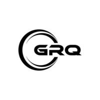 grq logo conception, inspiration pour une unique identité. moderne élégance et Créatif conception. filigrane votre Succès avec le frappant cette logo. vecteur