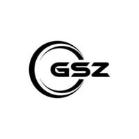 gsz logo conception, inspiration pour une unique identité. moderne élégance et Créatif conception. filigrane votre Succès avec le frappant cette logo. vecteur