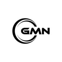 gmn logo conception, inspiration pour une unique identité. moderne élégance et Créatif conception. filigrane votre Succès avec le frappant cette logo. vecteur