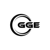 gge logo conception, inspiration pour une unique identité. moderne élégance et Créatif conception. filigrane votre Succès avec le frappant cette logo. vecteur