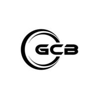 gcb logo conception, inspiration pour une unique identité. moderne élégance et Créatif conception. filigrane votre Succès avec le frappant cette logo. vecteur