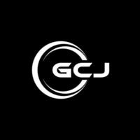 gcj logo conception, inspiration pour une unique identité. moderne élégance et Créatif conception. filigrane votre Succès avec le frappant cette logo. vecteur