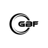 gbf logo conception, inspiration pour une unique identité. moderne élégance et Créatif conception. filigrane votre Succès avec le frappant cette logo. vecteur
