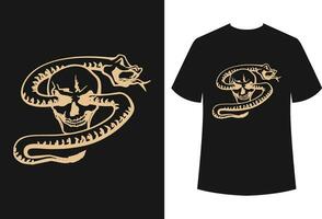 serpent T-shirt conception vecteur