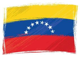 grunge Venezuela drapeau vecteur