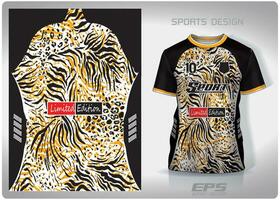 vecteur des sports chemise Contexte image.tigre léopard guépard modèle conception, illustration, textile Contexte pour des sports T-shirt, Football Jersey chemise