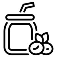Frais smoothies icône illustration vecteur