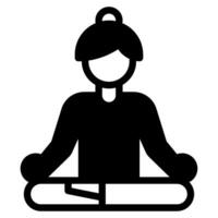 yoga pose icône illustration vecteur