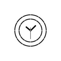 réaliste cercle en forme de analogique l'horloge vecteur