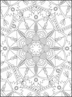 mandala, mandala coloration page, floral mandala coloration page. floral mandala modèle adulte coloration page vecteur