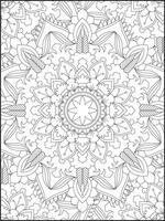 mandala, mandala coloration page, floral mandala coloration page. floral mandala modèle adulte coloration page vecteur