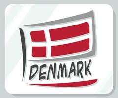 Danemark graphique fierté drapeau icône vecteur