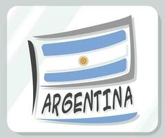 Argentine graphique fierté drapeau icône vecteur