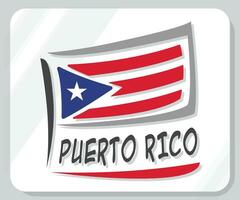puerto rico graphique fierté drapeau icône vecteur