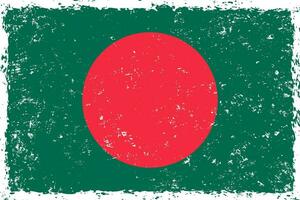 bangladesh drapeau grunge affligé style vecteur