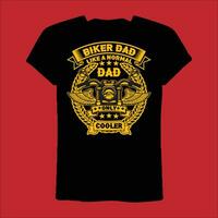 motard papa comme une Ordinaire papa seulement glacière T-shirt vecteur