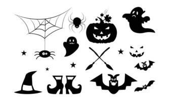 Halloween graphique terrifiant clipart art grévistes conception vecteur