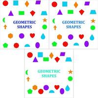 géométrique formes les types animation vecteur