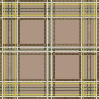 tartan plaid marron feuillage en tissu vecteur image