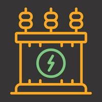 Puissance transformateur vecteur icône
