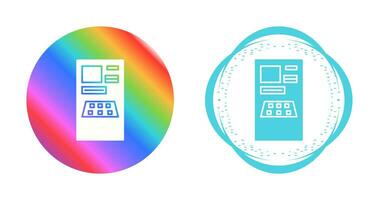 icône de vecteur de distributeur automatique de billets