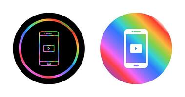icône de vecteur d'application vidéo