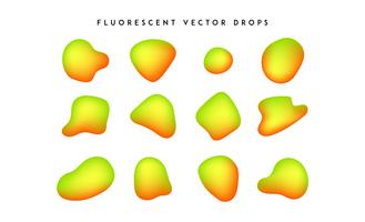 Dégradé de formes vives. Collection de fluide vecteur coloré abstrait moderne.