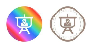 icône de vecteur de présentation emplacement