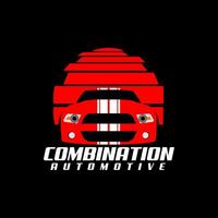 automobile super sport voiture culture combinaison logo conception vecteur