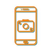 icône de vecteur d'application caméra