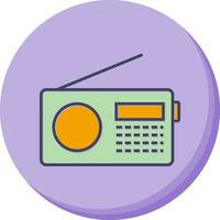 icône de vecteur de poste de radio